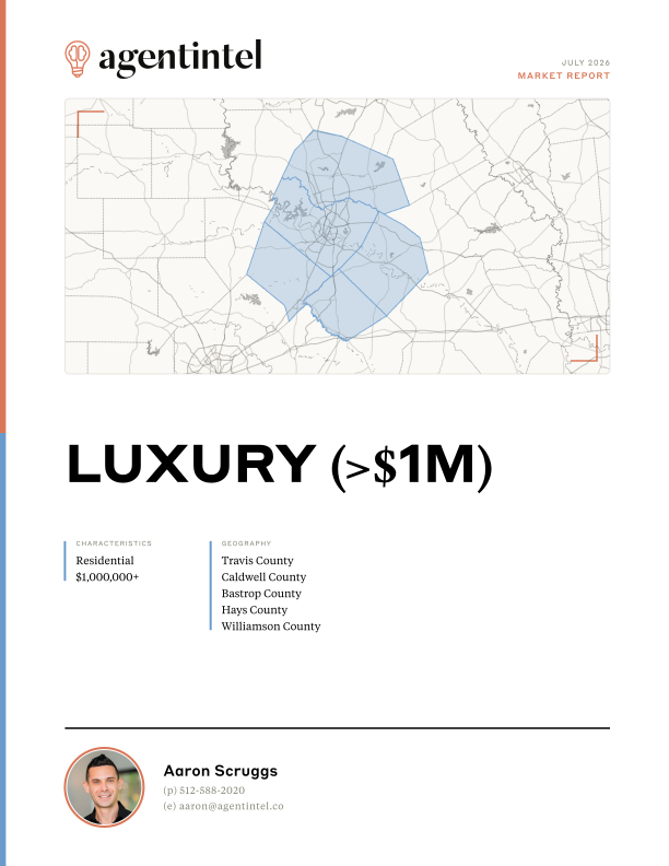 Cover of the Luxury (>$1M) market report